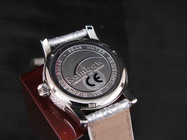 Caseback of Rainbow watch